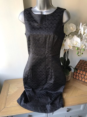 smart black shift dress