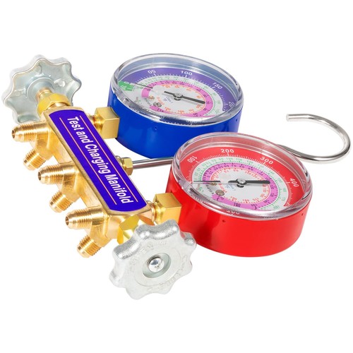 Test and Charging Manifold Gauge Set 42001 2-Valve 3 1/8inch for R22 R410A R404A - Picture 6 of 9
