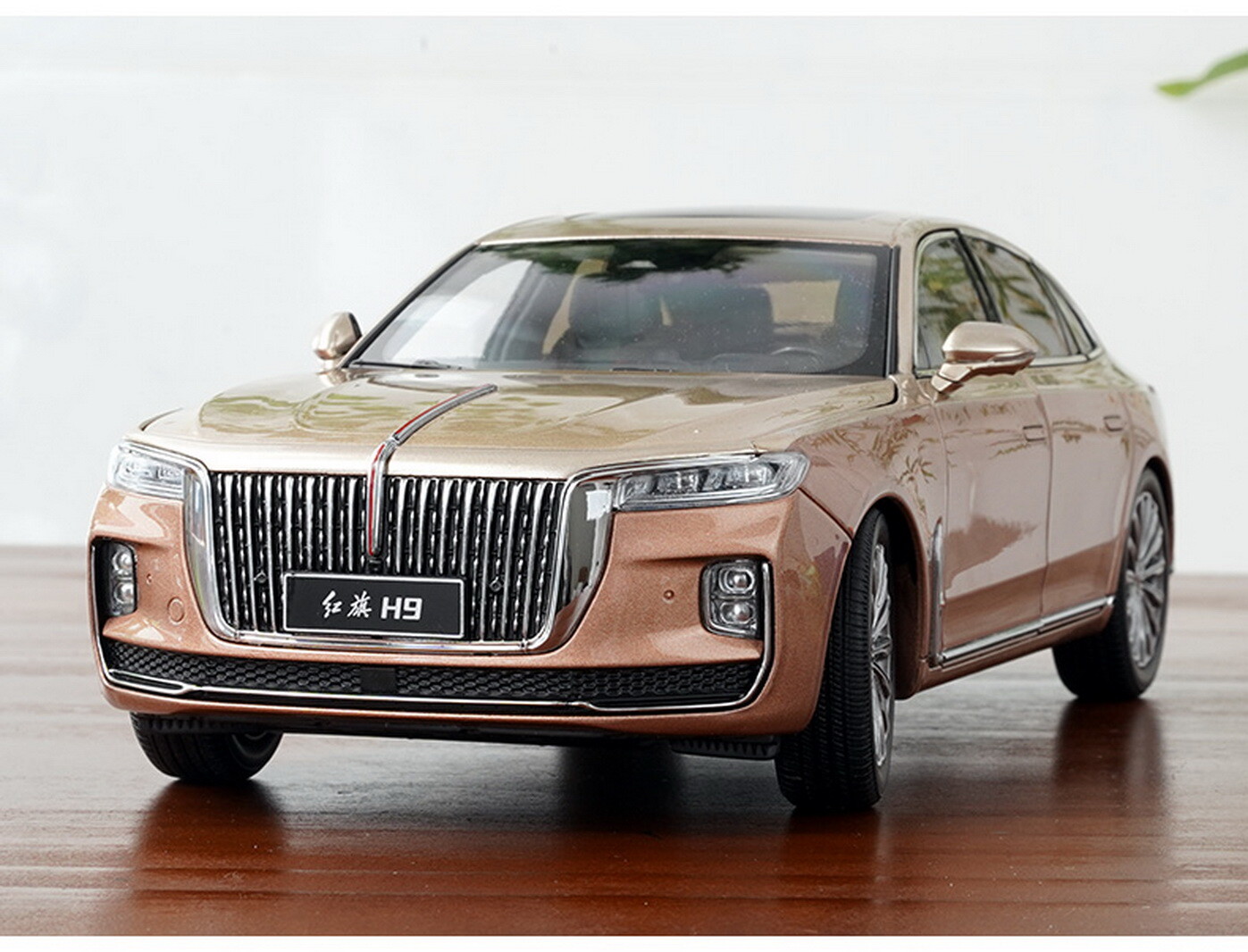 Mode Klassik 1 18 Scale Hongqi Red Flag H9 Brown Gold Diecast Car Model No Base Version 19 Neuauflage Mediguru Com