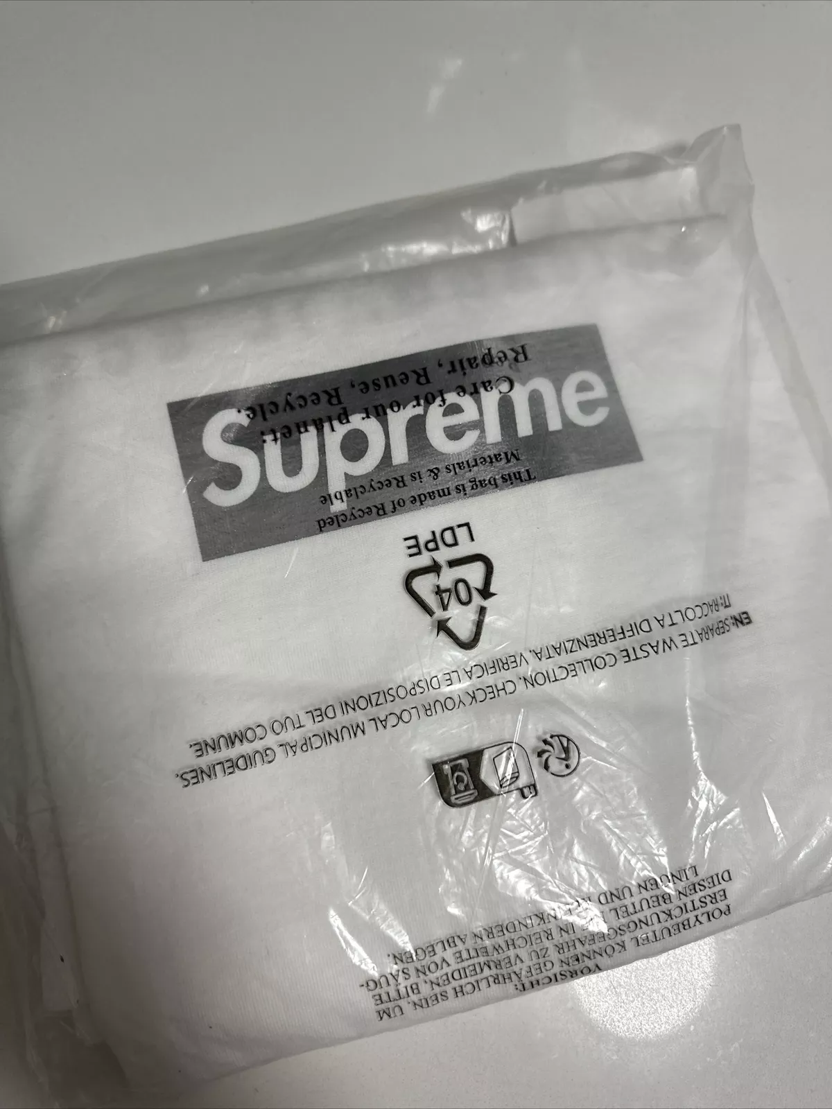 Neuf Supreme Chicago Silver Box logo grande ouverture taille Large