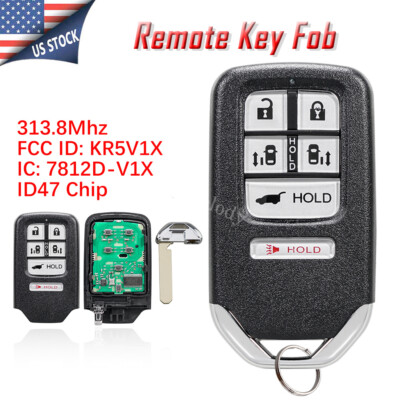 for Honda Odyssey 2014 2015 2016 2017 Keyless Prox Smart Remote Key Fob - KR5V1X
