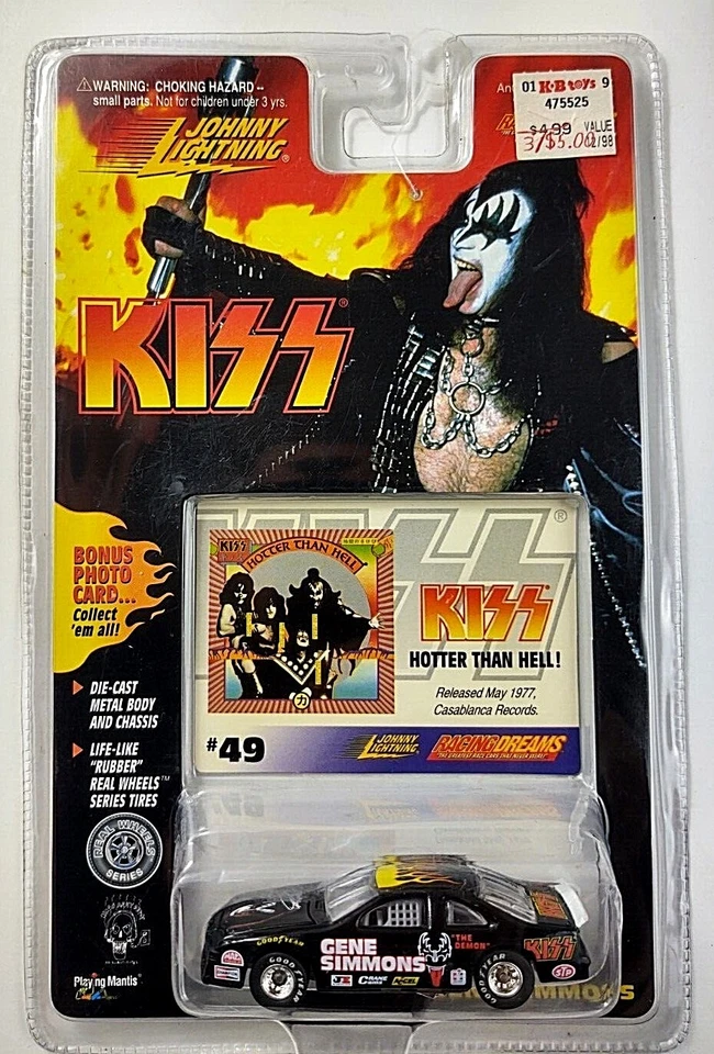 LOTE de tarjetas de coleccionista Johnny Lightning Gene Simmons KISS #48, #49, #50 DIECAST XX Foto 4 de 4