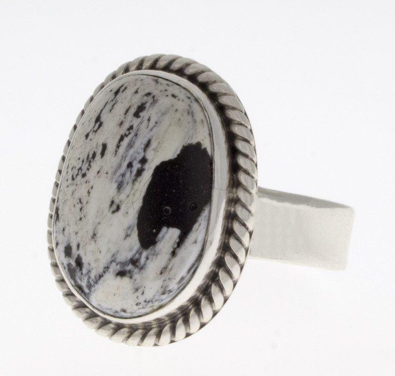 12.75 - White Buffalo Ring By Navajo Artist Lyle Piaso | eBay