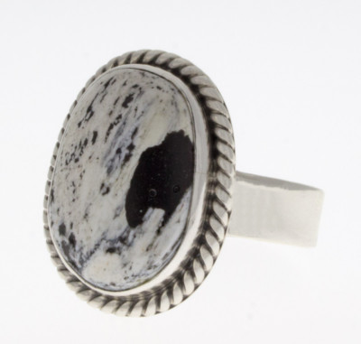12.75 - White Buffalo Ring By Navajo Artist Lyle Piaso | eBay