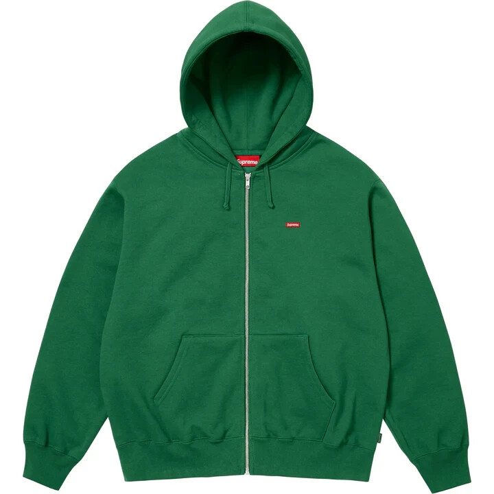 Supreme Small Box Zip Up Hooded Sweatshirt Pine | eBay