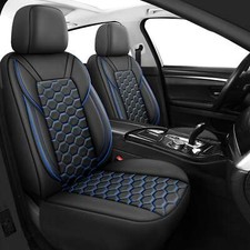 Prestige Black Blue PU Leather Front Car Seat Covers MG MGF TF XS ZR ZS