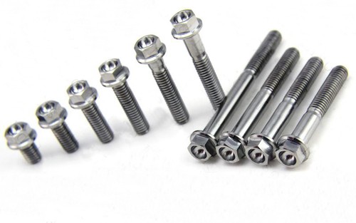 LOTTO2 M6 x10-50 mm Ti GR5 Bulloni flangia testa esagonale concava per