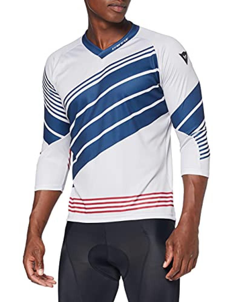 (TG. S) DAINESE HG 2, Maglia da MTB Uomo, Vapor-Blue/Black-Iris/Chili-Pepper, S