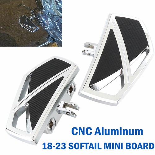 Driver Foot Pegs Floorboards For Harley Softail Street Bob 2018-24 Front Pedal - Picture 32 of 99