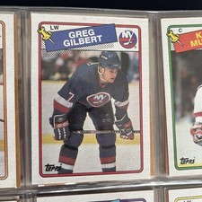 1988-89 Topps Islanders Hockey Card #83 Greg Gilbert