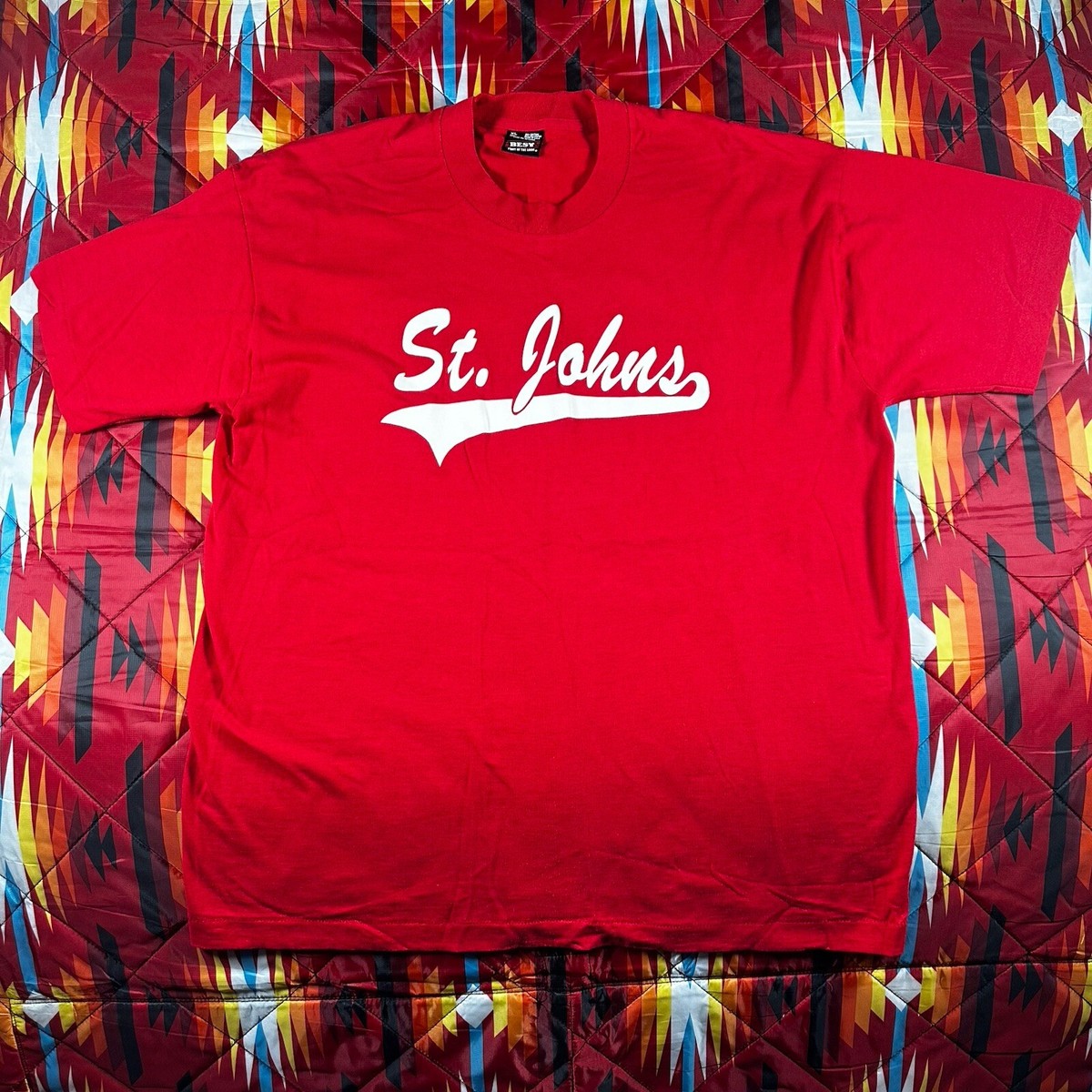 Vintage Best Fruit Of The Loom St. Johns T Shirt #22 Single Stitch