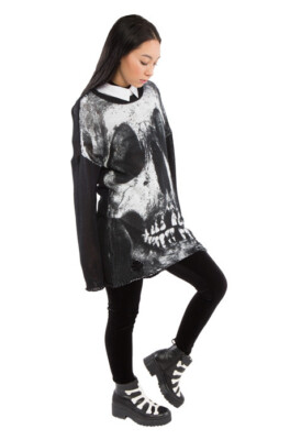 iron fist loose tooth dress Iron Fist Loose tooth dress , Features a skull print