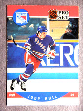 Jody Hull #490 Pro Set 1990 Hockey Card (New York Rangers) 