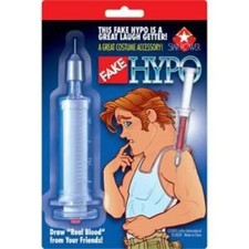 FAKE BIG HYPO NEEDLE Blood Nurse Doctor Shot Syringe Toy Costume Dr Prop Joke