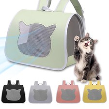 Cat Backpack Carrier Small Pet Dogs Puppies Travel Bags Foldable Breathable Mesh