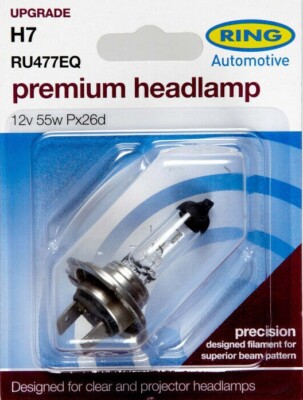 Ring H7 RU477EQ Premium Scheinwerfer Ersatz Auto Van Glühbirne 12V 55W Px26d