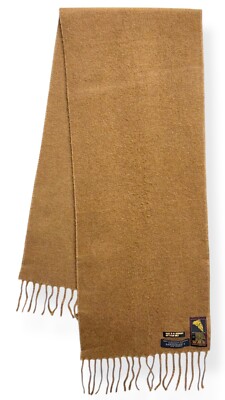 Vintage Bamberger's Camelhair & Wool Scarf West Germany 10  x 46 