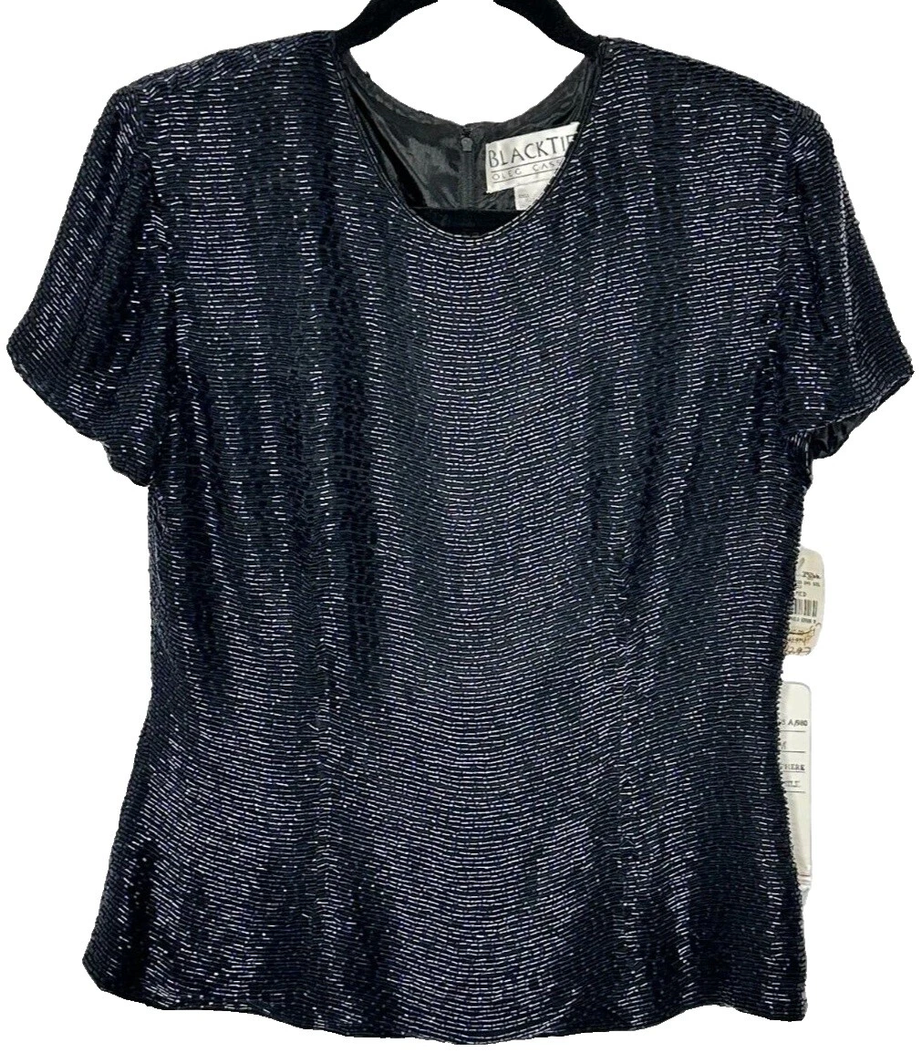 Blusa de seda Oleg Cassini para Mujeres