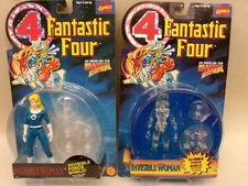 2 different FANTASTIC FOUR "INVISIBLE WOMAN" Action Figures