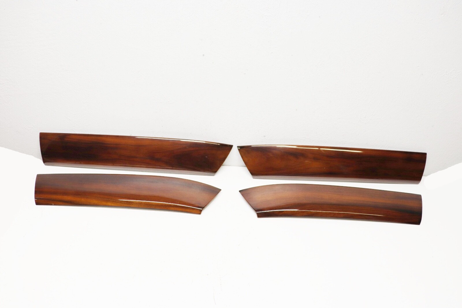 P200583 2003-2008 Maserati Quattroporte M139 Door Panel Wood Trim Moulding Set 4