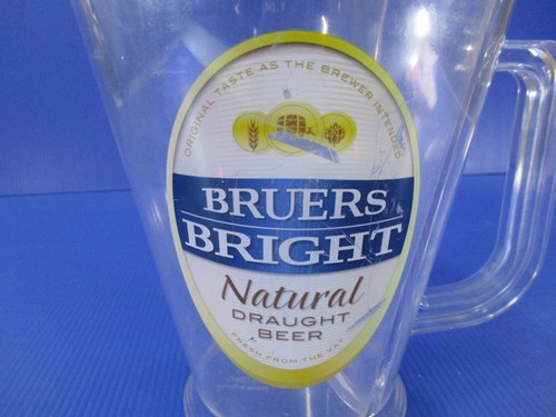 Bruers Bright Natural Draught Beer Promotional Beer Jug with Lid Ice Pocket 1.5L - Picture 6 of 12