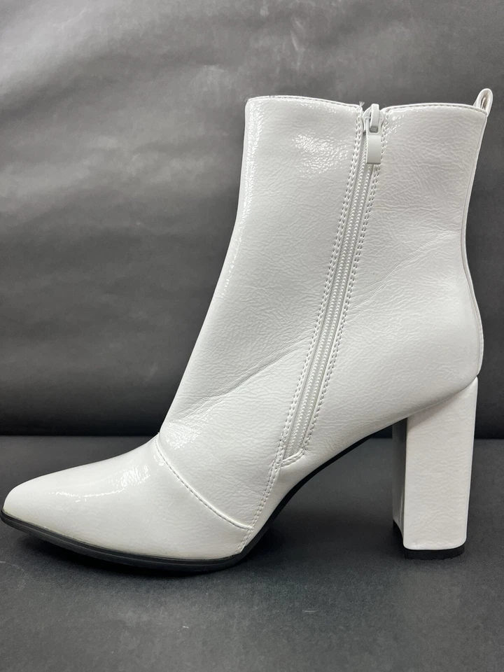 Женские ботильоны Ideal Shoes на блочном каблуке 10 на молнии - Изображение 4 из 4