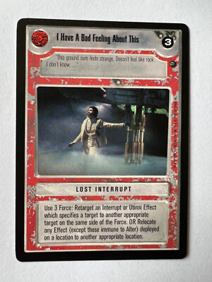 Star Wars CCG Dagobah I Have A Bad Feeling About This FS Eligible Dollar Rare