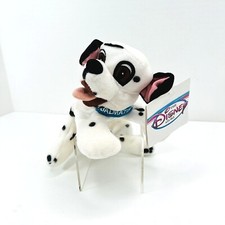 Disney Store 101 Dalmatians Movie Character Blue Collar Puppy Dog Bean Bag 8"
