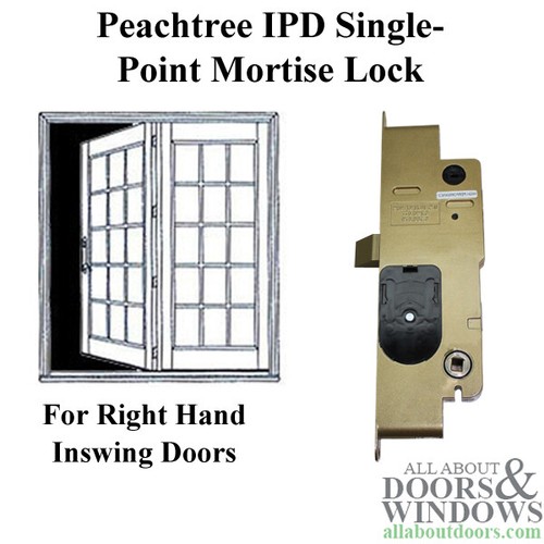 Peachtree Mortise Lock IPD French Mortise Lock Right Hand Single Point ...
