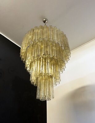 ヴィンテージ　シャンデリア Huge Vintage Murano Glass Tiered Chandelier - 78 glasses - light