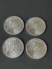 1 oz buffalo silver rounds .999 Fine Silver (Lot Of 4)