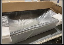 Stainless Steel Cat Litter Box with High Walls  Metal Scoop/Mat/Scoop Holder...