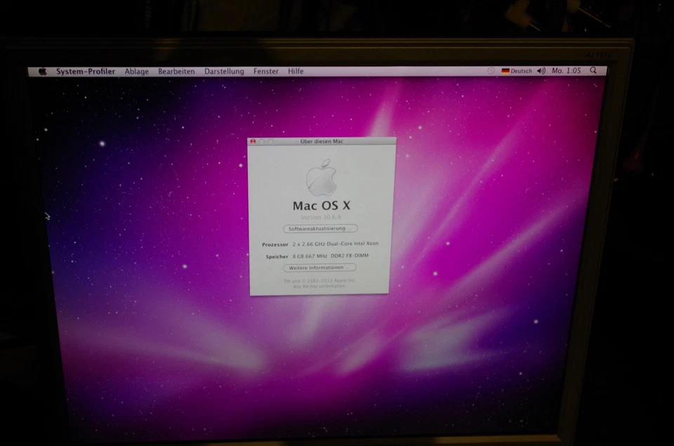 Apple Mac Pro (A1186), 8 GB RAM, 2 x 2,66 GHz Dual-Core Intel Xeon - Bild 4 von 4