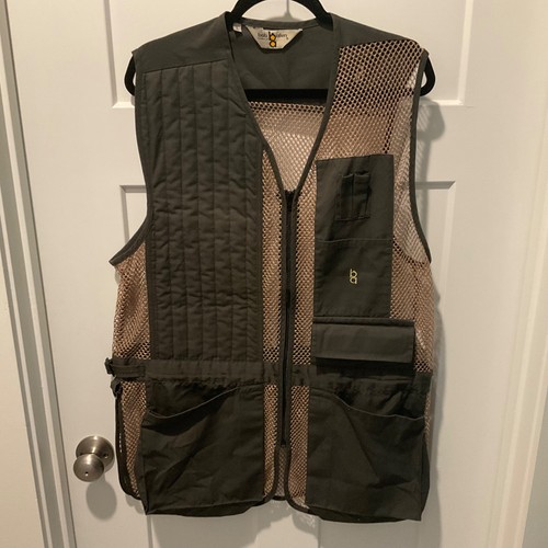 Bob Allen Shooting Vest Olive Mesh Trap Skeet Hunting Vest Size Large