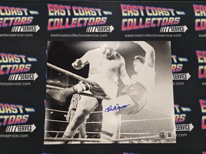 #022 - Chuck Wepner Autographed Andre The Giant match Photo-  LIVE AUCTION 6/25