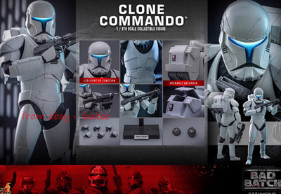 Perfect Hottoys 1/6 TMS131 Clone Commando Action Figure In Stock Collectibles