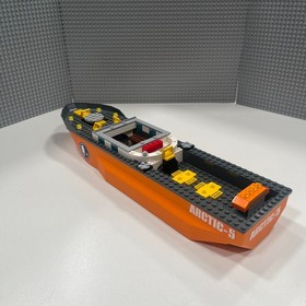 Lego 62791 Boat Hull (Orange) + Top 54101 (Dark Bluish Gray) Arctic Icebreaker