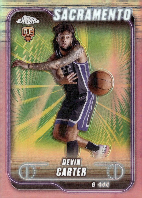 2025 Topps Chrome Basketball Devin Carter #134 RC