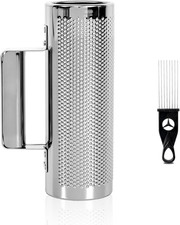 Guiro Instrument Stainless Steel Guiro 8" 3" Professional Metal Shaker with Scra