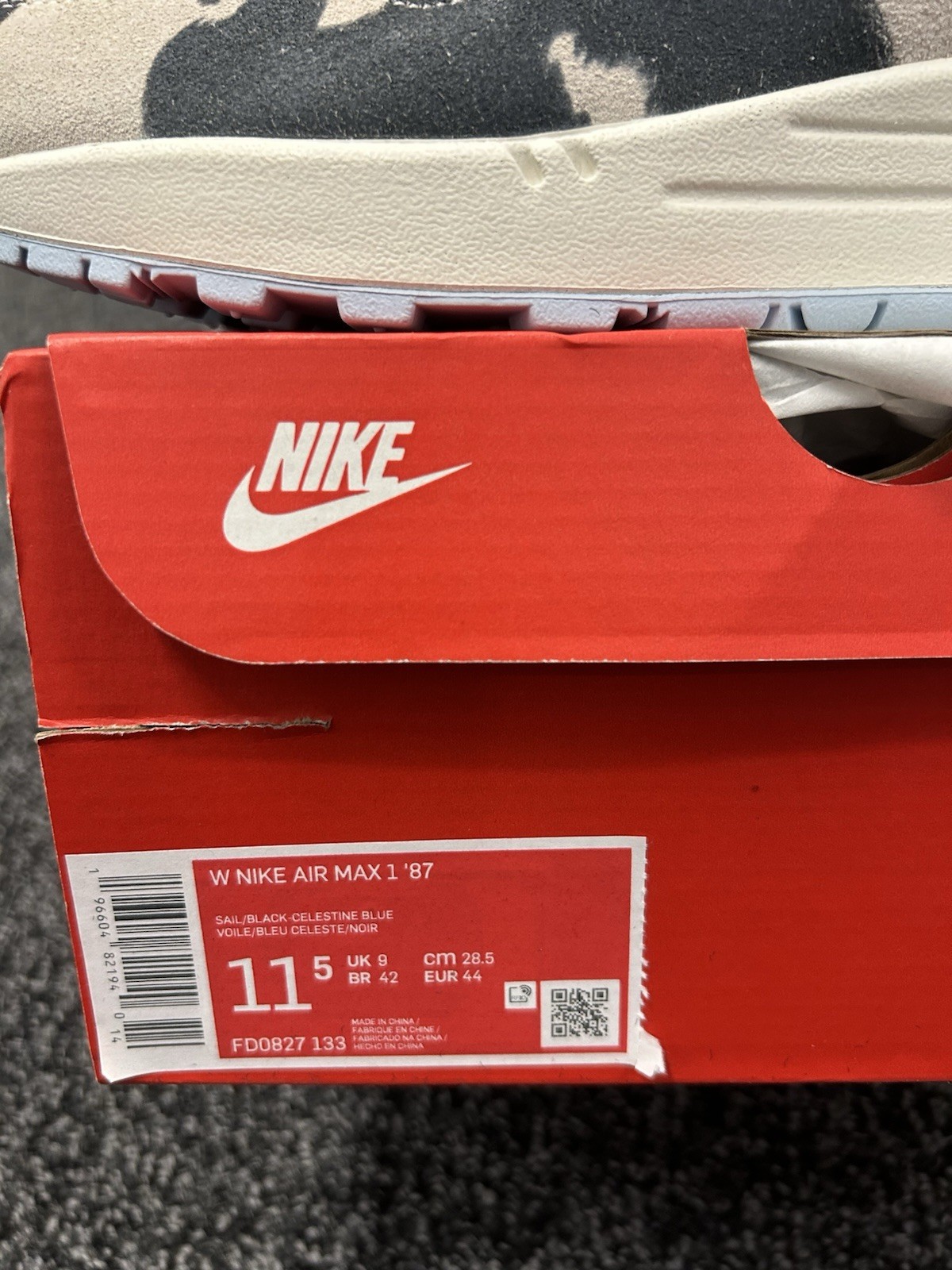 WMNS Air Max 1 '87 Great Indoors FD0827-133 Size 11.5 thumbnail 6