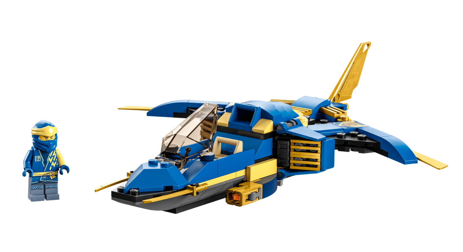 Lego Ninjago 71784 Jay's Lightning Jet Evo 100% Complete MiniFigure Retired 2024