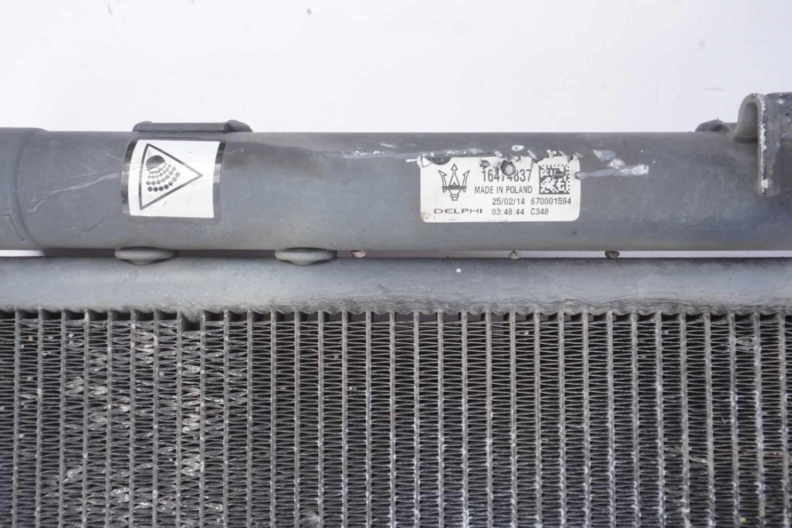2014 - 2017 MASERATI GHIBLI/QUATTROPORTE 3.0L V6 AC A/C CONDENSER OEM