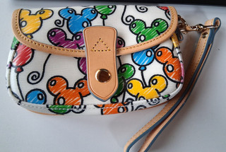DISNEY Parks Dooney & Bourke Mickey Mouse Balloons Wristlet