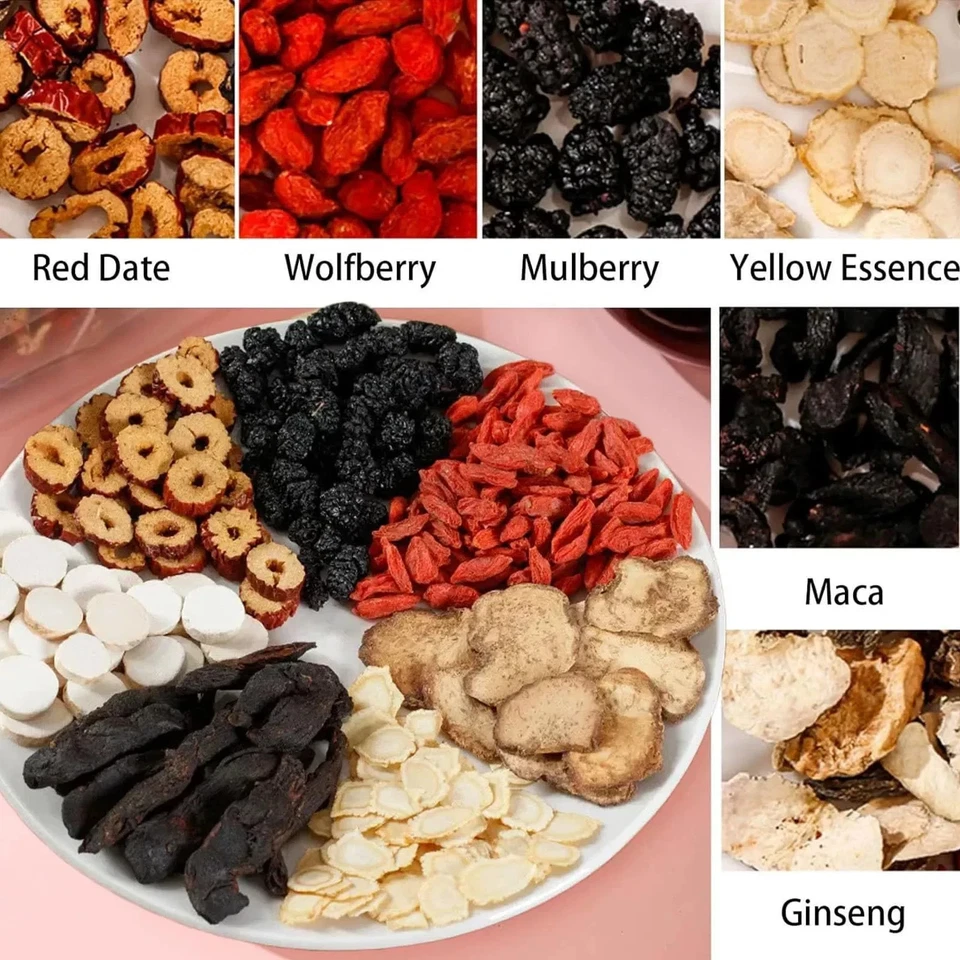 Mezcla de bienestar de hierbas de té Ginseng Five Treasure - 100 g (20 bolsas) ¡Envío gratuito!! Foto 4 de 4