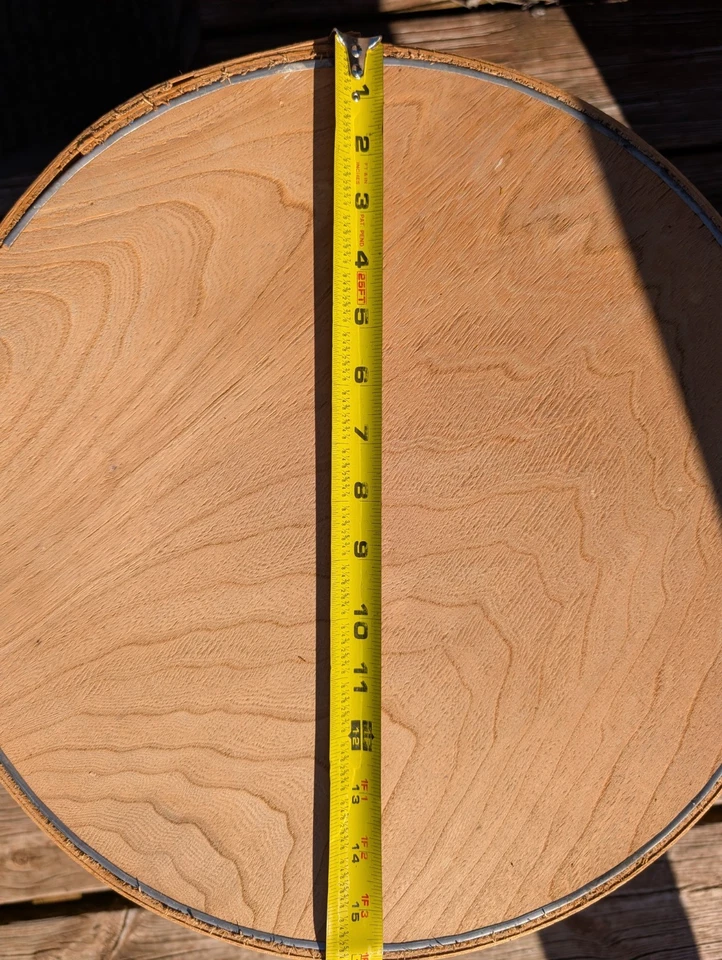 WI Barn Antique Vintage Large Round Shaker Wood Cheese Box 16" Wide x 12.5" Tall - Image 2 of 4