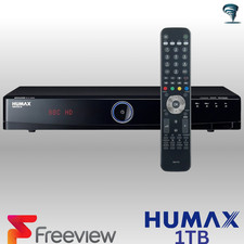 Humax 1TB HDR-FOX T2 Freeview Twin Tuner HD HDD Recorder Receiver Box PVR HDMI