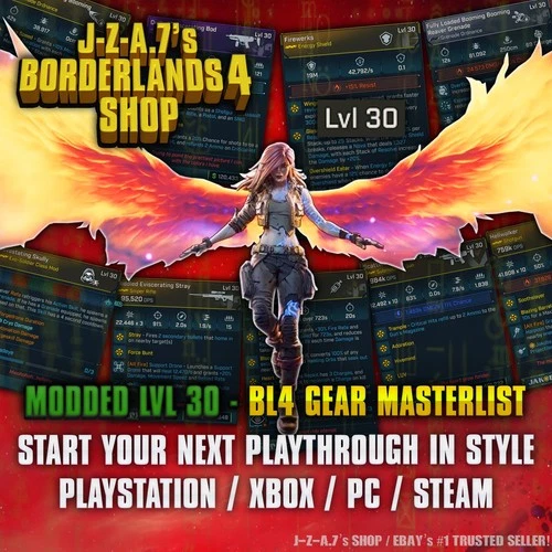 Borderlands 4✨MODDED LEVEL 30 BL4 GEAR, WEAPONS, ITEMS, GUNS INSANE ✅PC-PS-XBOX✨