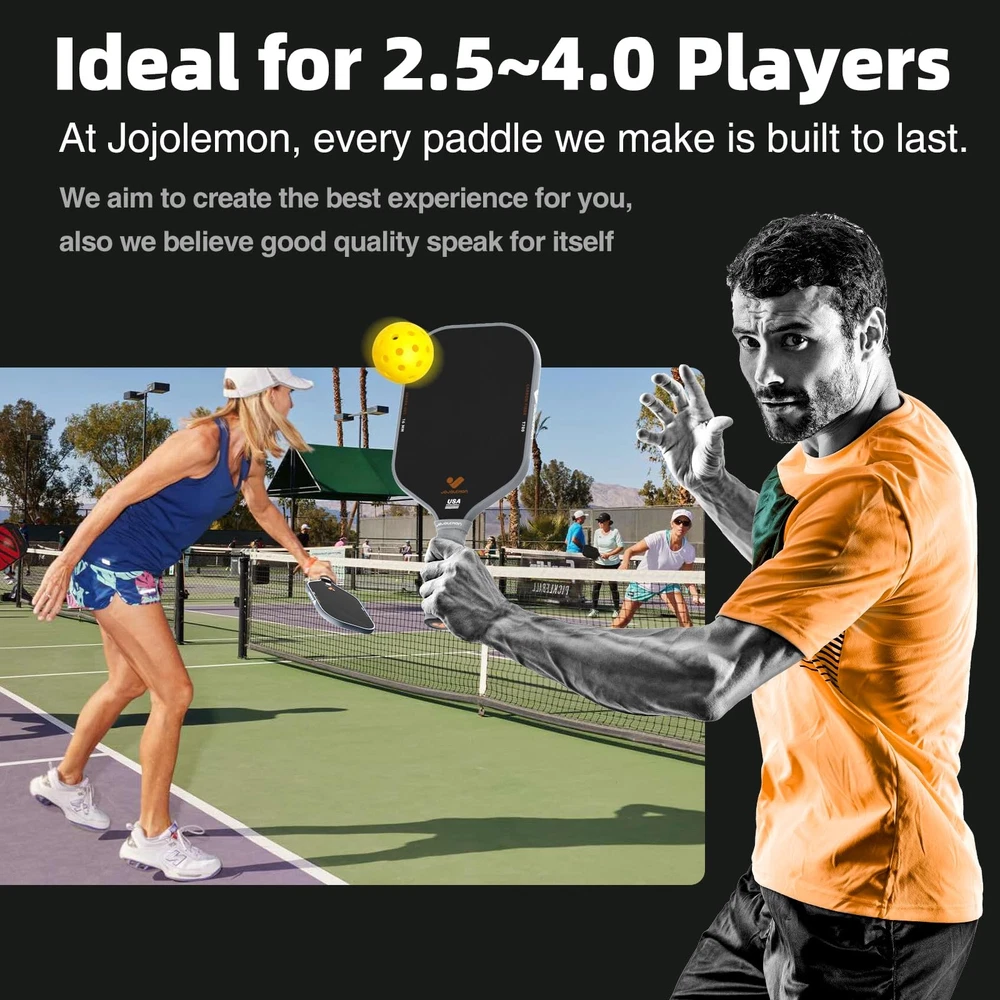 Premium Raw Carbon Fiber Pickleball Paddles with 16mm Polymer Honeycomb Core Premium Raw Carbon Fiber Pickleball Paddles with 16mm Polymer Honeycomb Core