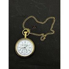 Vintage Style pocket Watch Collectible Antique 1- Brass Pocket Watch W/ Box GIFT