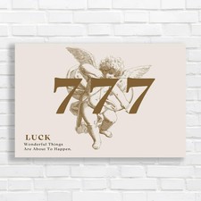 Vintage Retro Cherub Sepia Canvas Print Large Picture Wall Art